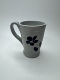 Williamsburg Va Pottery Handmade Coffee Tea Mug With Blue Flower Salt Glaze Cup