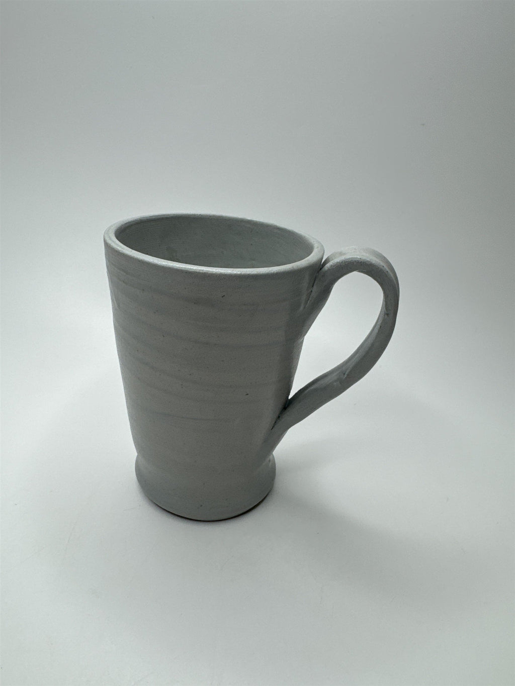 Williamsburg Va Pottery Handmade Coffee Tea Mug With Blue Flower Salt Glaze Cup