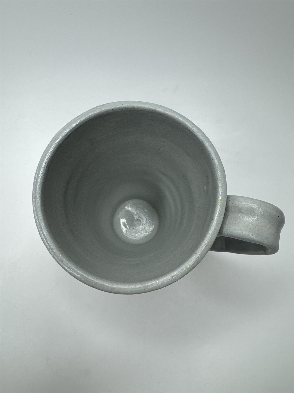 Williamsburg Va Pottery Handmade Coffee Tea Mug With Blue Flower Salt Glaze Cup