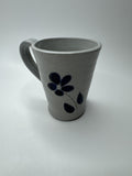 Williamsburg Va Pottery Handmade Coffee Tea Mug With Blue Flower Salt Glaze Cup