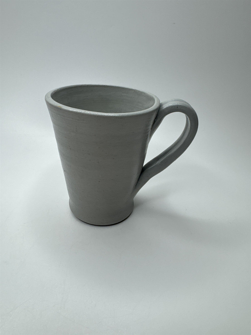 Williamsburg Va Pottery Handmade Coffee Tea Mug With Blue Flower Salt Glaze Cup