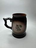 Old Vintage 70's Soviet USSR Radoshkovichi Ceramic Porcelain Owl Falcon Mug