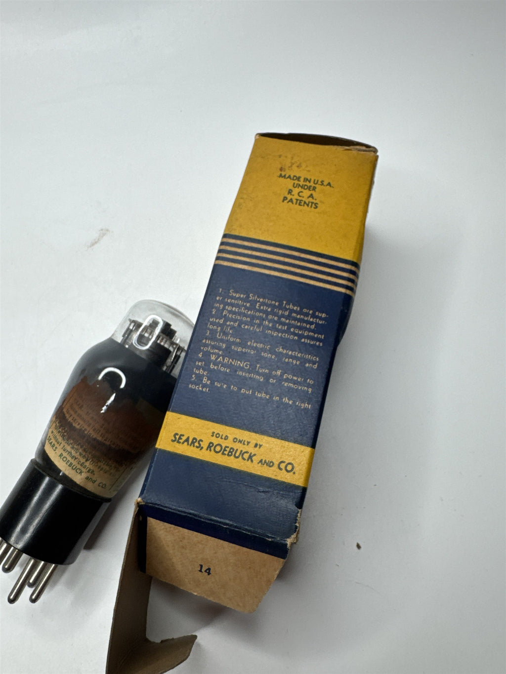 Super Silvertone Radio Tube 41 Untested NOS In Box