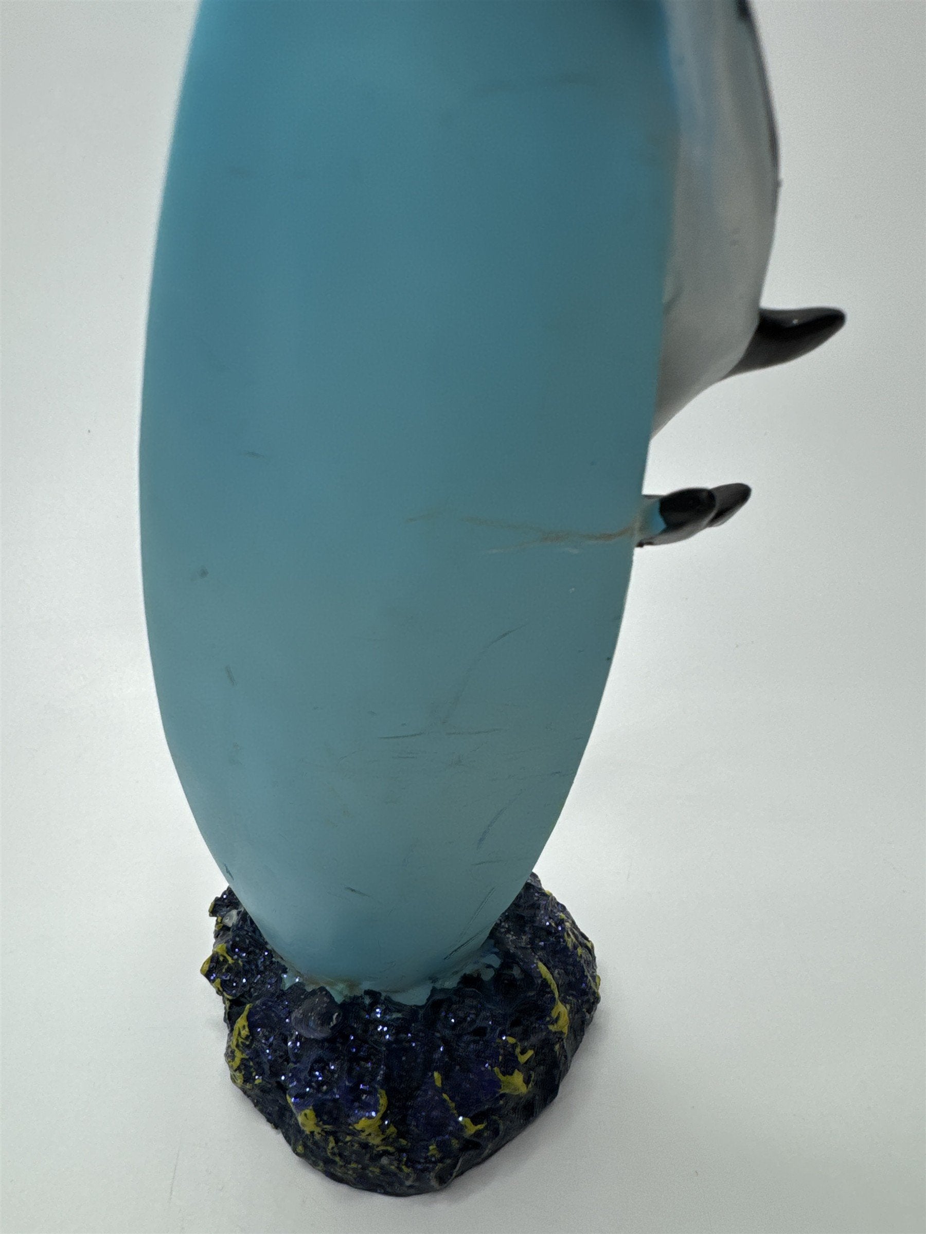 Vintage Tradewind Bay Polystone Surfboard Glitter Dolphin Family Diving Sea Kelp