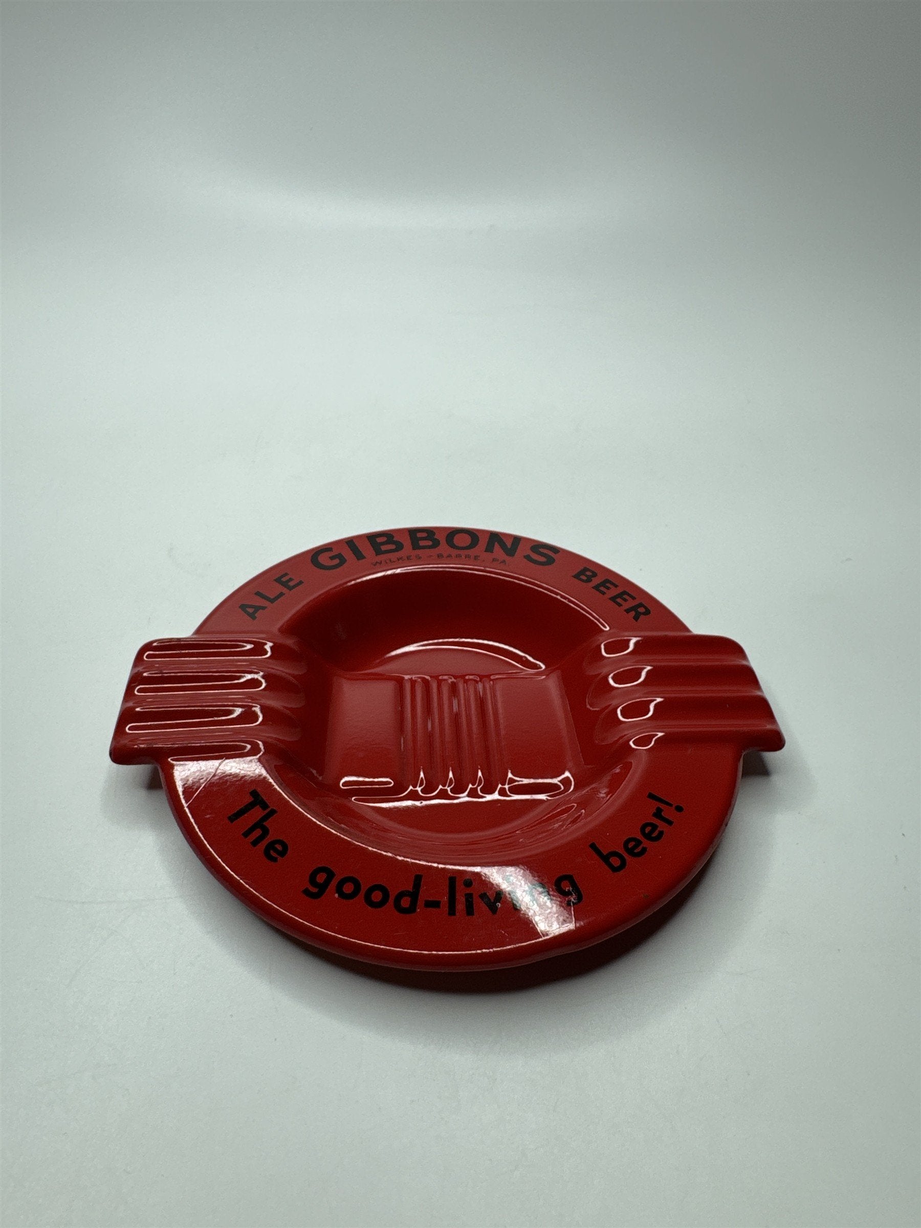 Vintage Red Gibbons Ale Beer Wilkes-Barre PA Advertising Ashtray Beer Promo Item