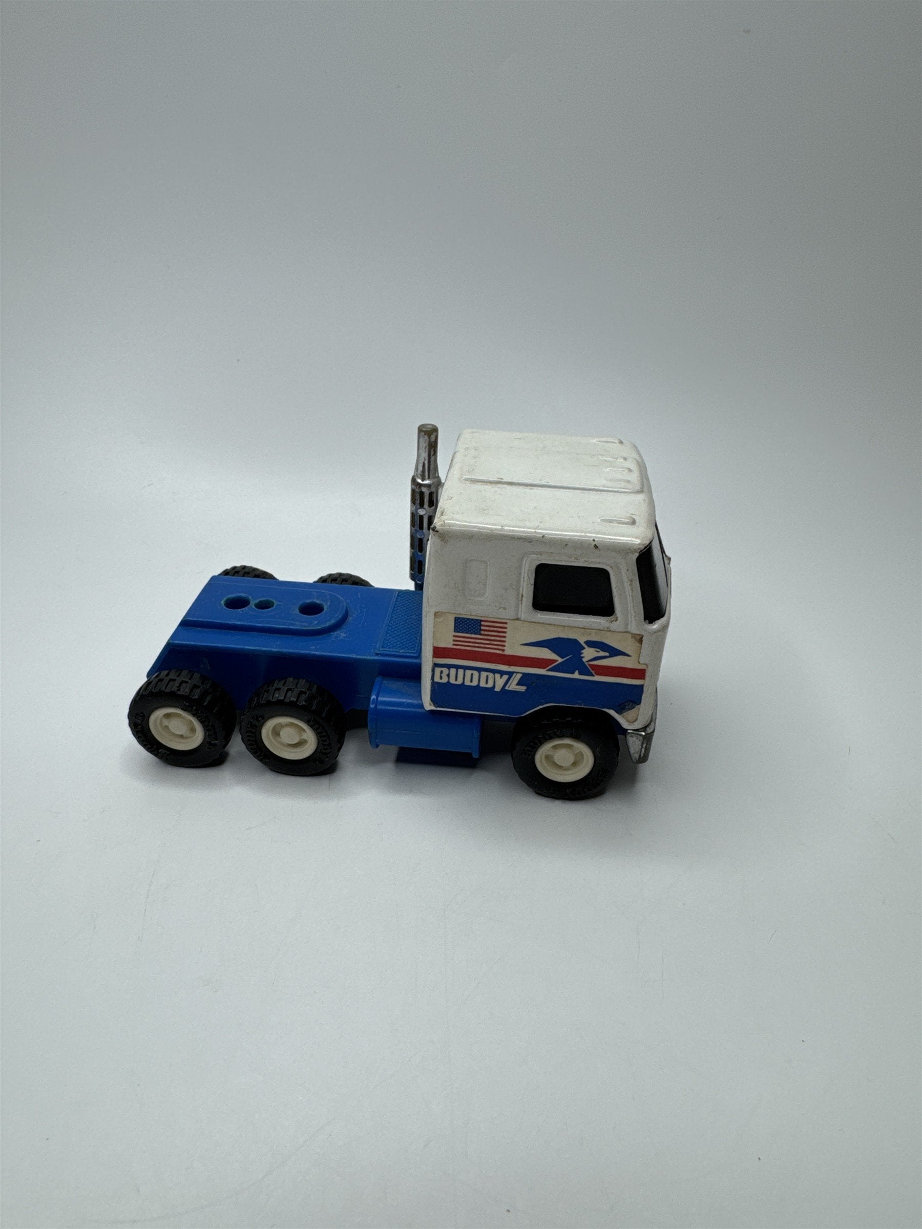 Buddy L USA Flag Shuttle Truck Vintage 1980s Cab Only Freight Truck Cab Toy