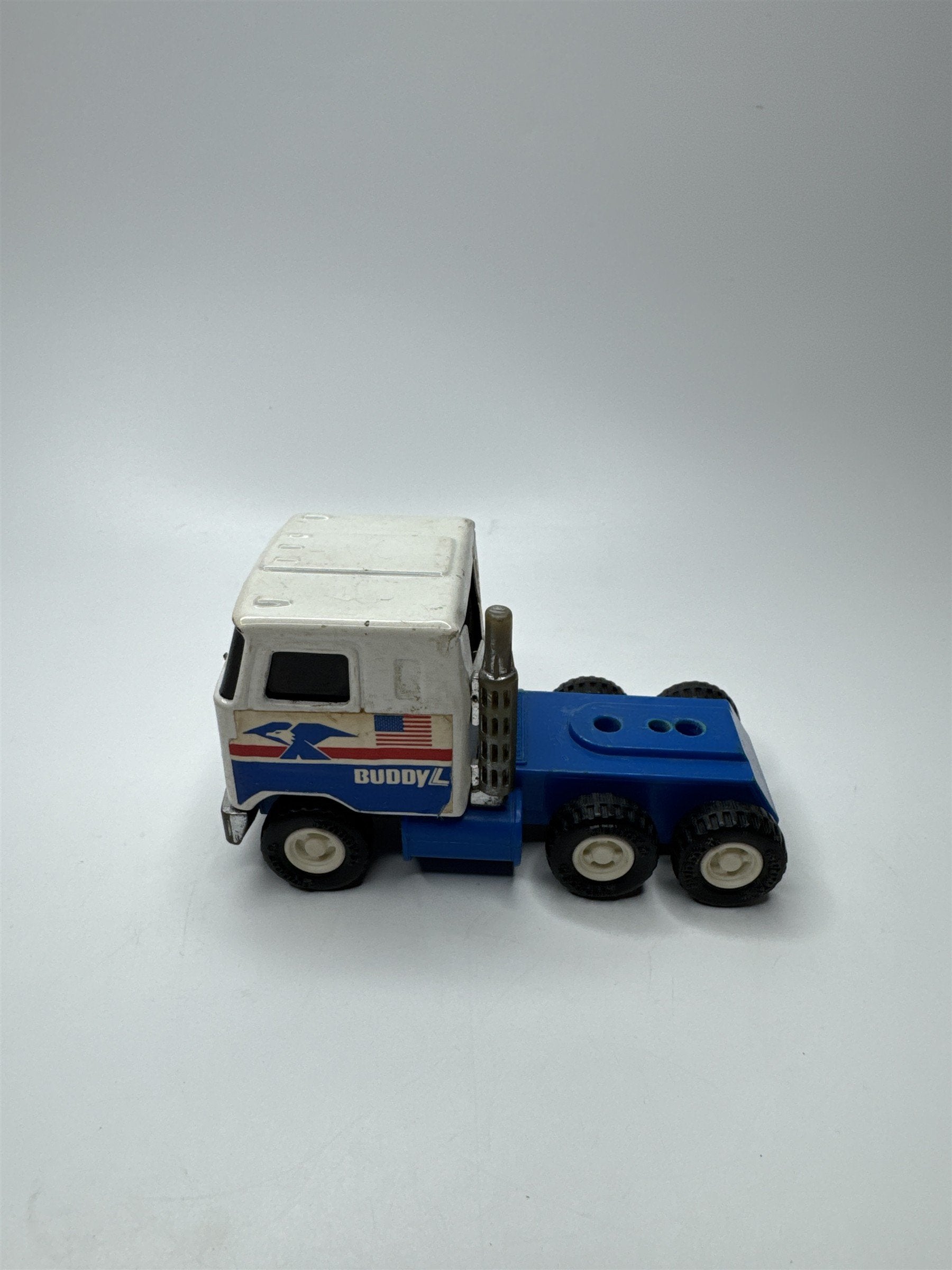 Buddy L USA Flag Shuttle Truck Vintage 1980s Cab Only Freight Truck Cab Toy
