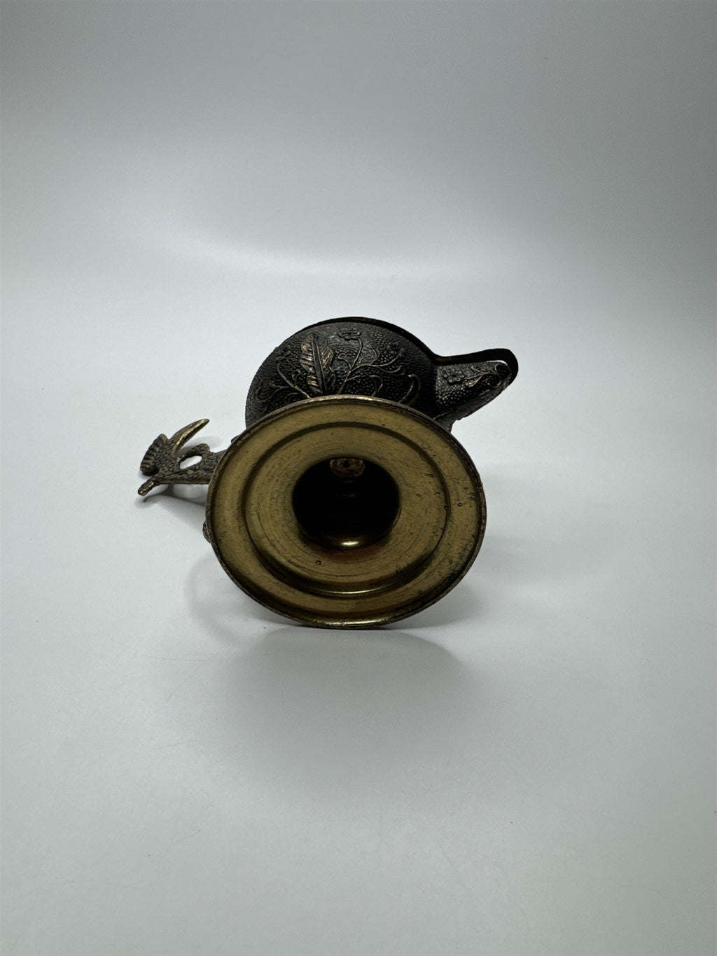 Antique Cast Metal or Brass Made in Italy Genie Lamp Incense Burner Candle Hold