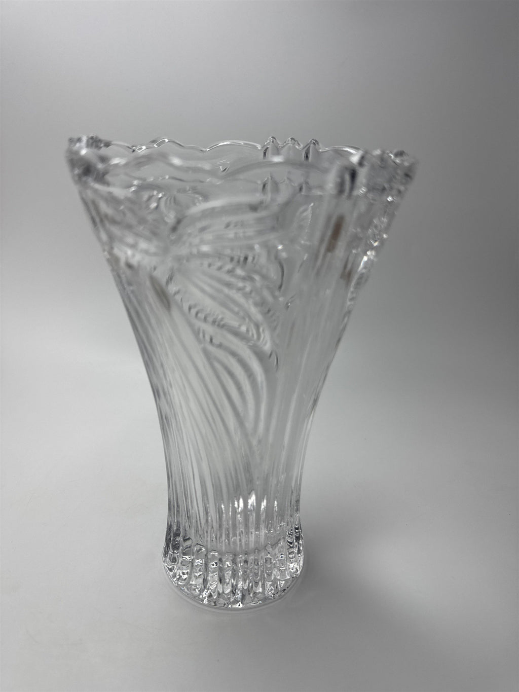Vintage Anna Hutte Bleikristall Manhattan Lead Crystal 8" Table Vase