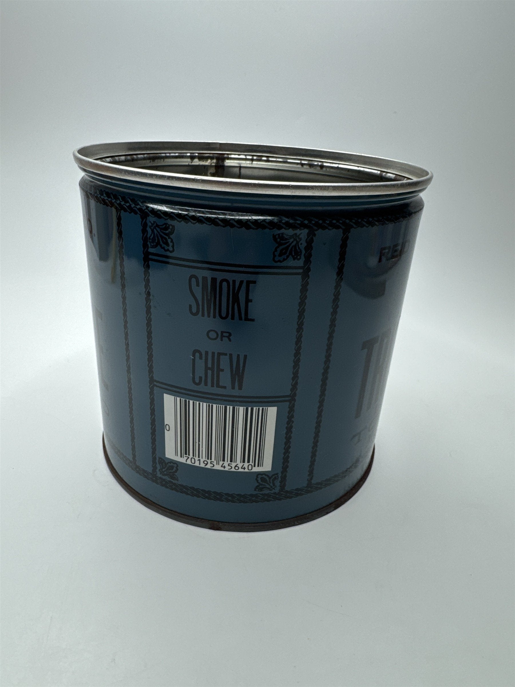 Vintage True Blue Tobacco Metal Empty Tin Milton PA Nostalgic