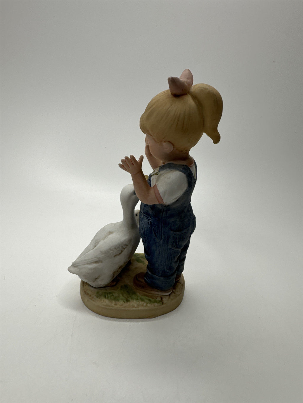 Homco Denim Days 1982 #1504 Debbie Let Us Give Thanks Ducks Figurine