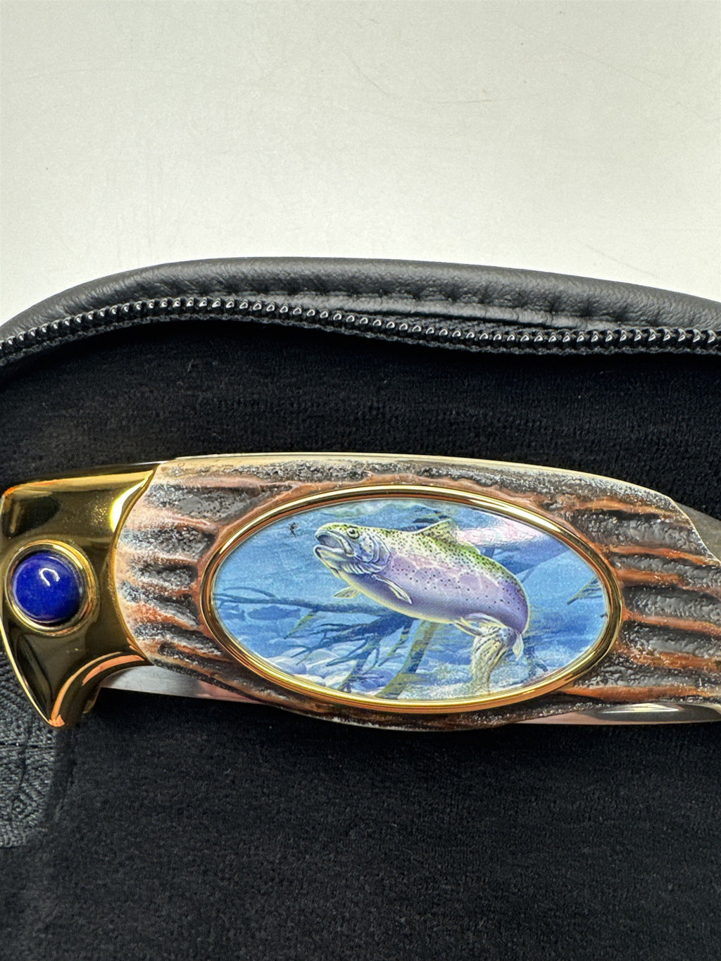 Vintage Franklin Mint Outdoorsman Bass Fish Collector Knife