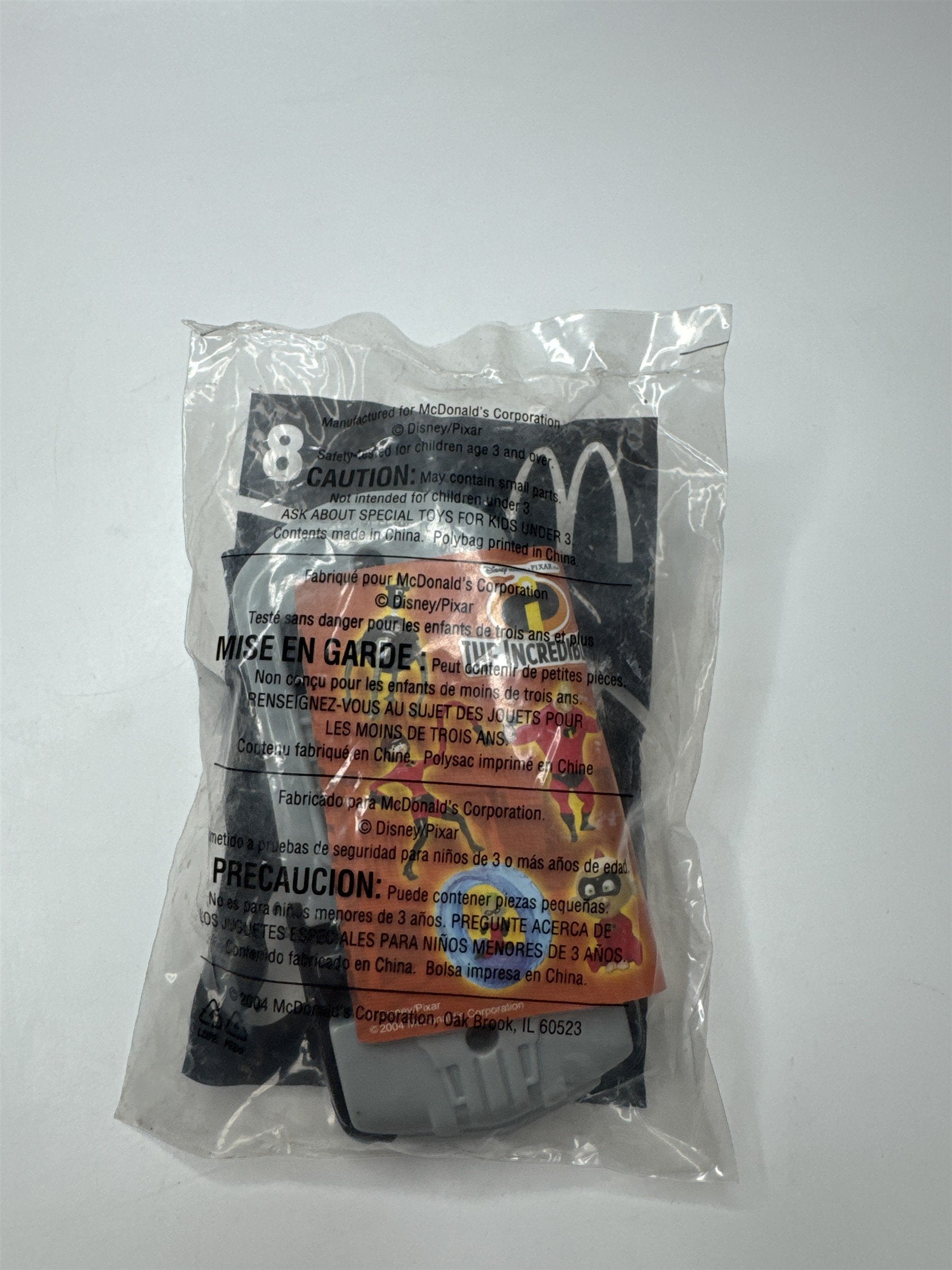 2004 McDonalds Happy Meal Promo Toy Disney The Incredibles Incredible Toy Car