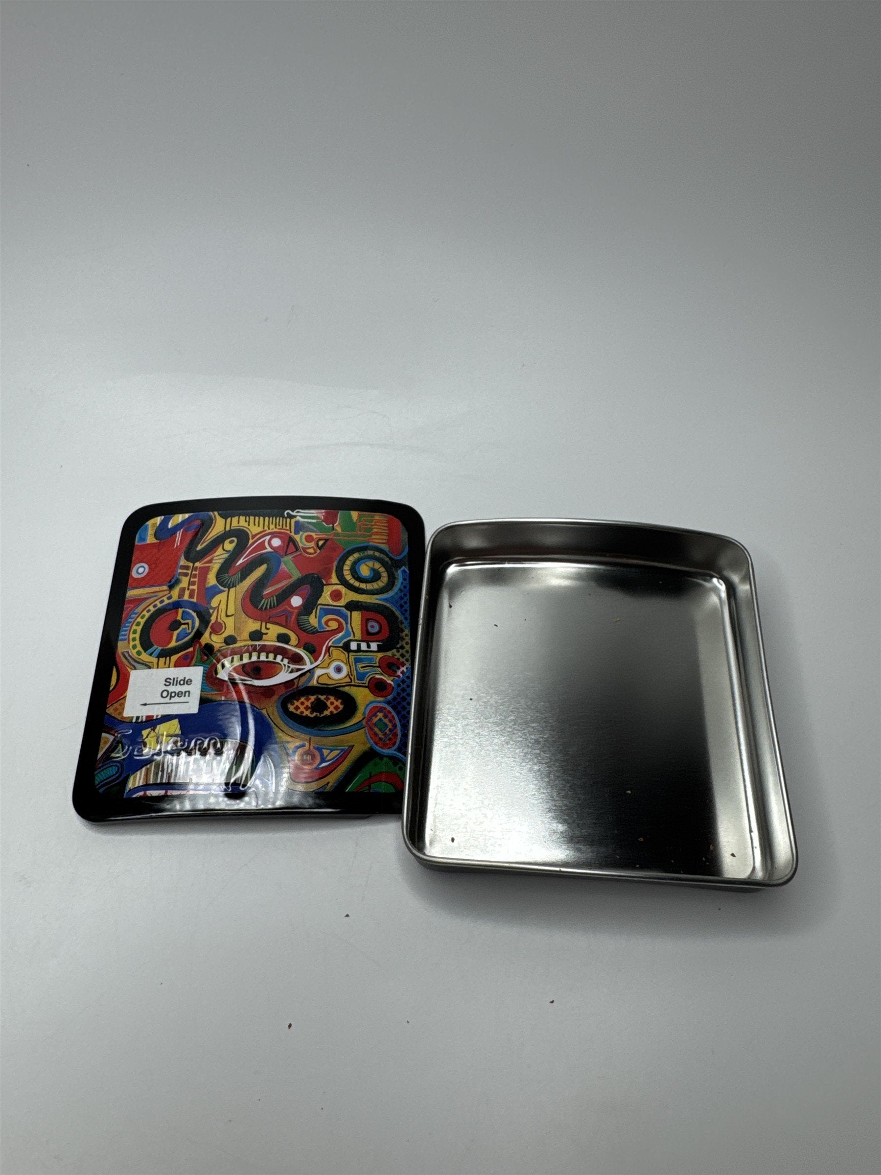 Vintage Salem Snake Eyes by Wilson Chaparro Chicago Sliding Cigarette Empty Tin