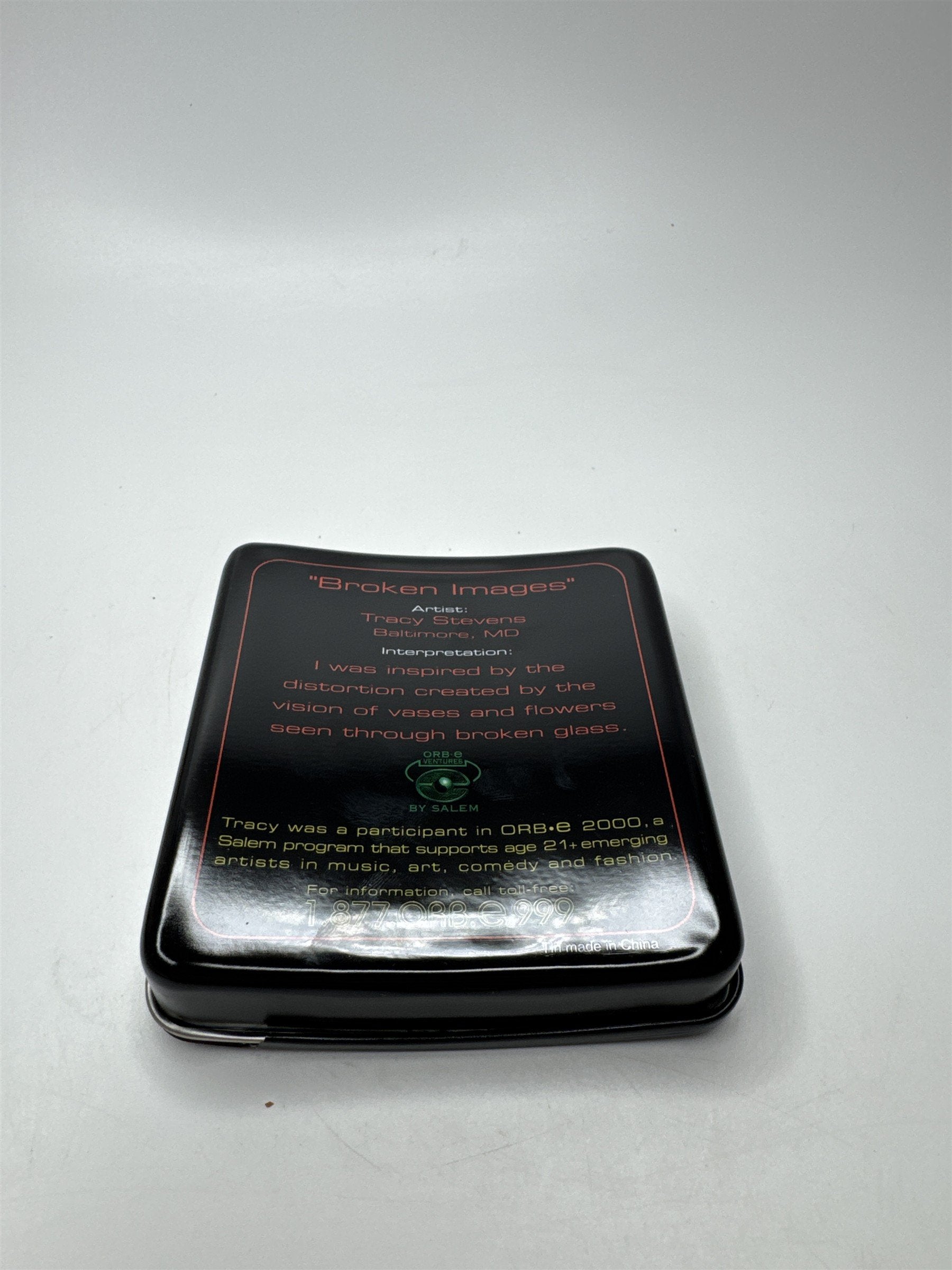 Vintage Salem Broken Images by Tracy Stevens MD Sliding Cigarette Empty Tin