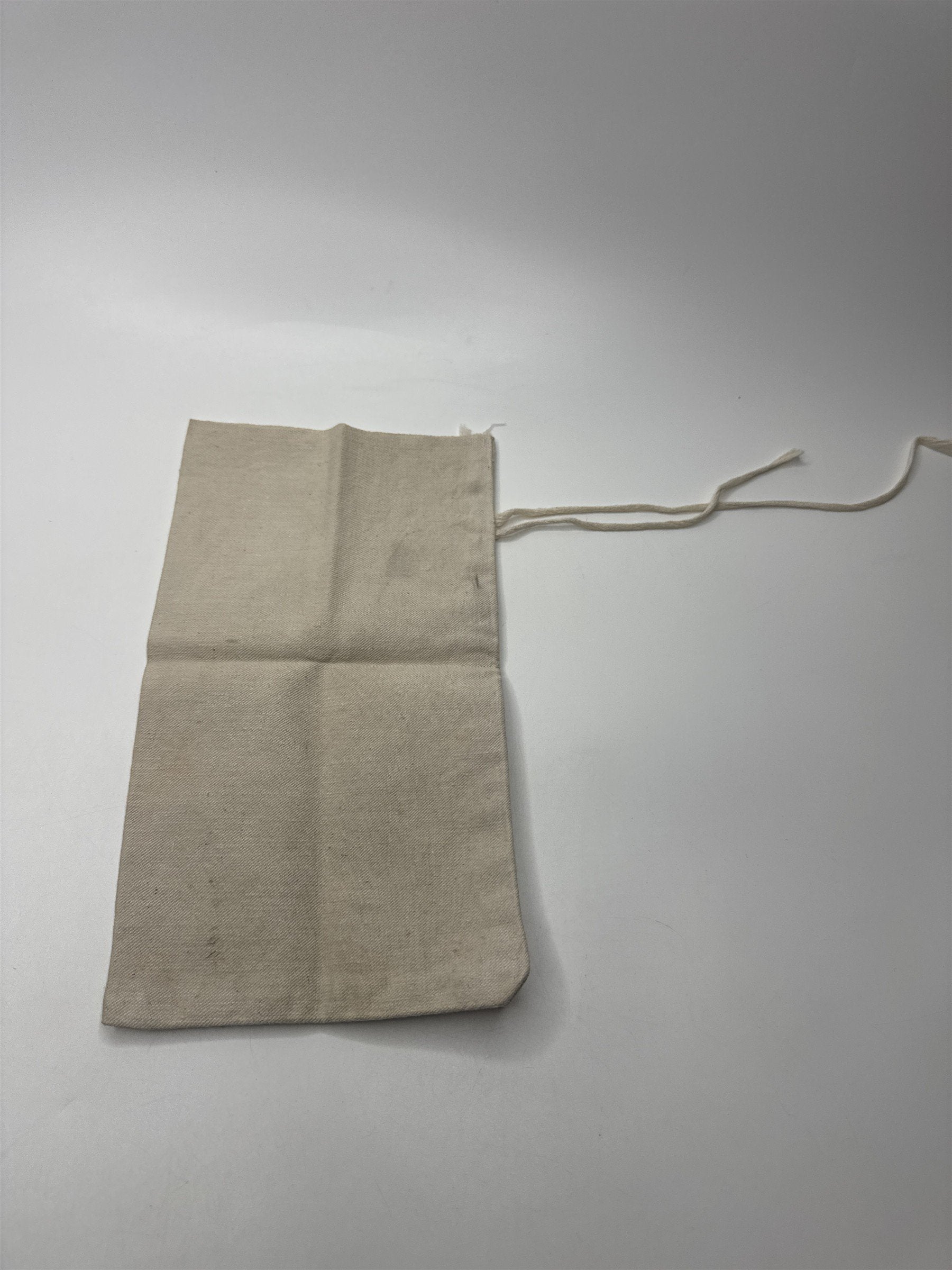 Vintage The Connecticut National Bank White String Money Bag