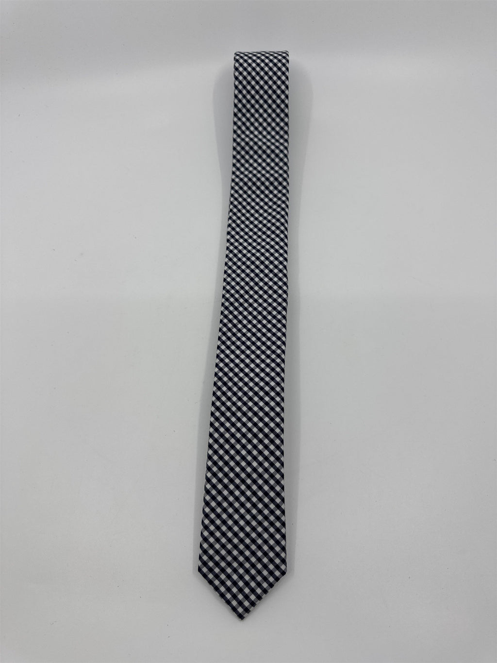 Blue And White Plaid Jack Sartori New York Slim Men's Neck Tie