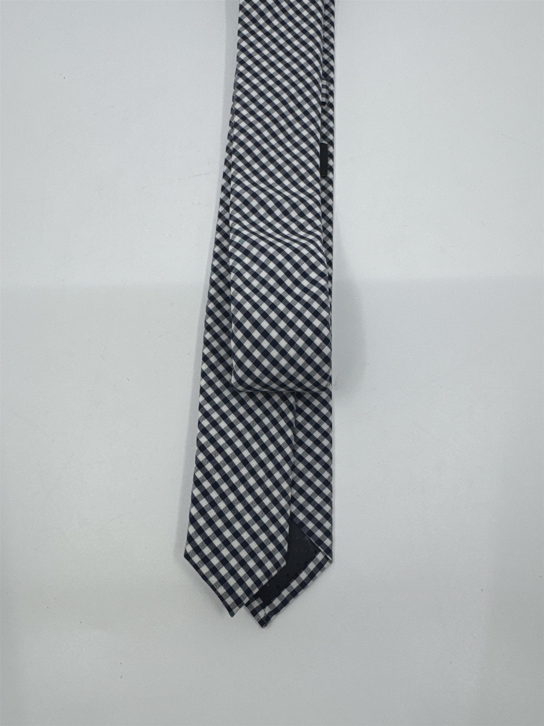 Blue And White Plaid Jack Sartori New York Slim Men's Neck Tie