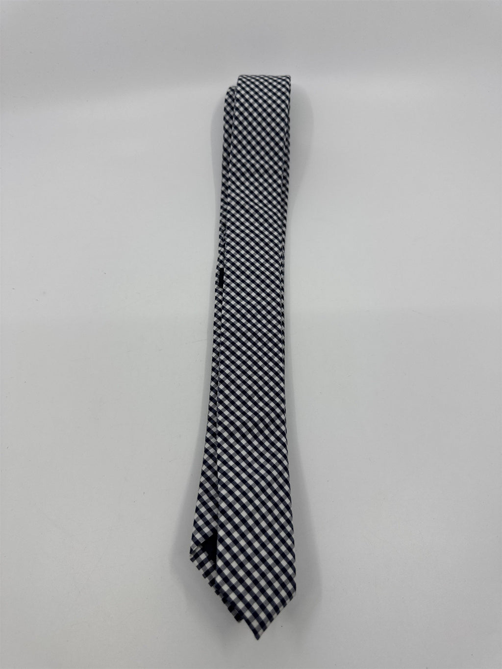 Blue And White Plaid Jack Sartori New York Slim Men's Neck Tie
