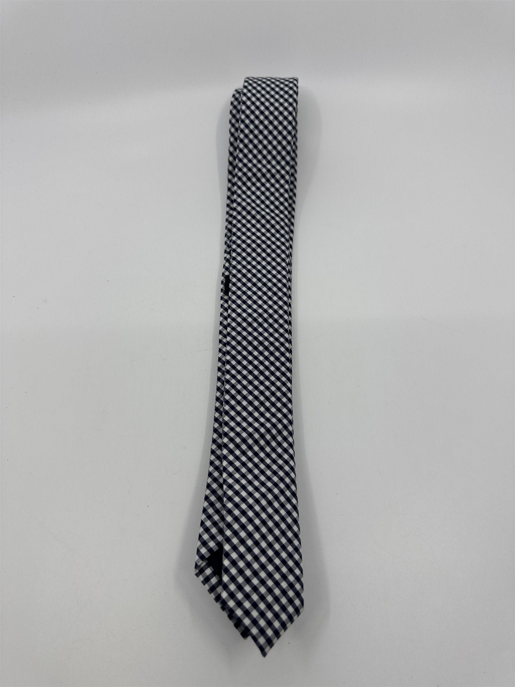Blue And White Plaid Jack Sartori New York Slim Men's Neck Tie