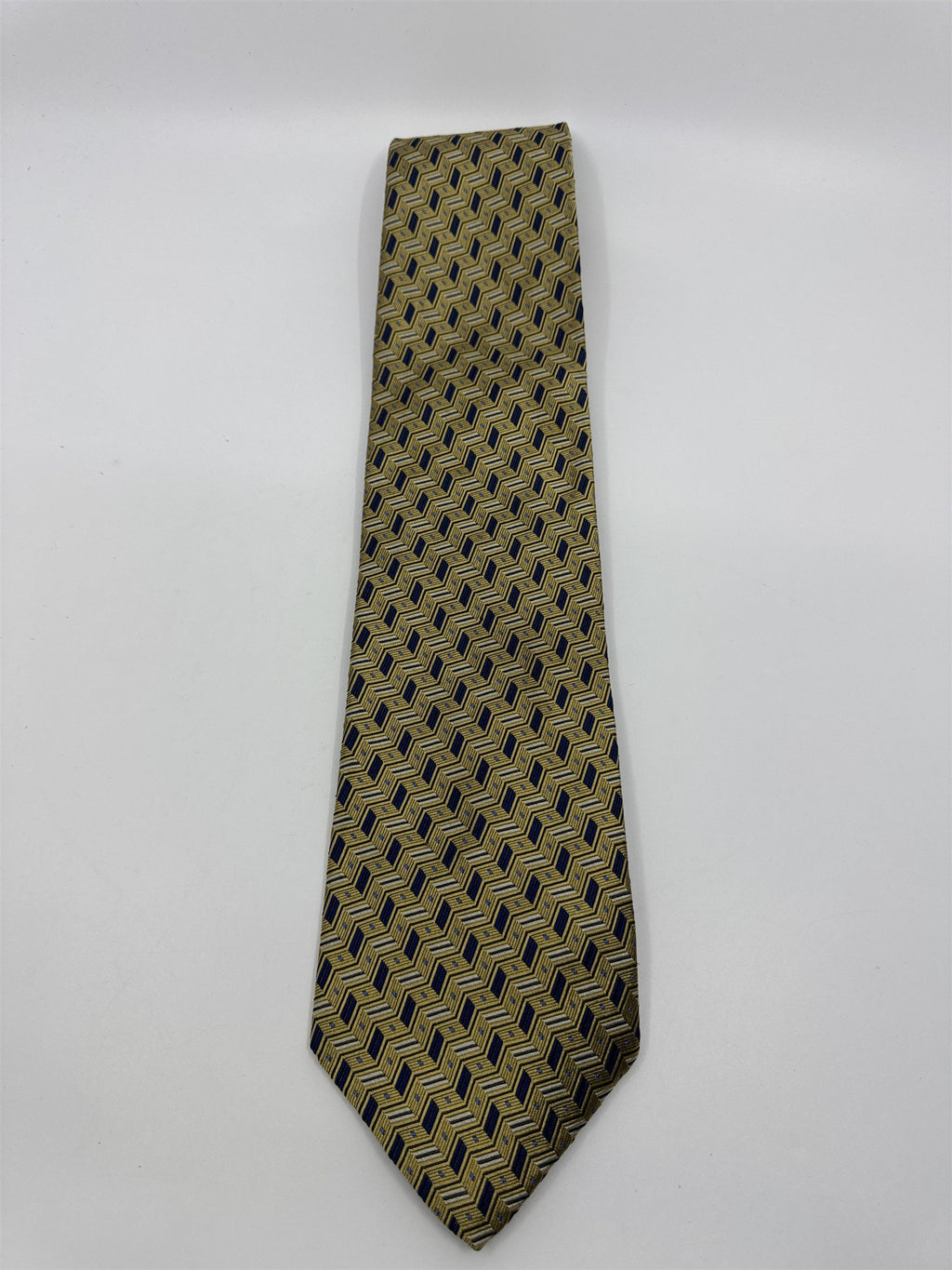 Gold And Blue Studio Fumagalli's Men's Neck Tie 100 Percent Silk