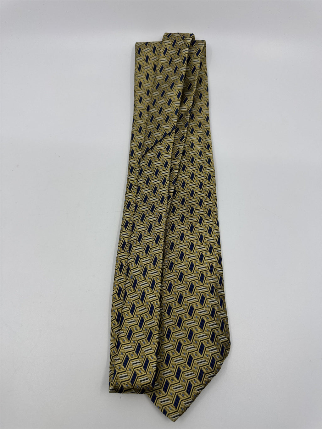 Gold And Blue Studio Fumagalli's Men's Neck Tie 100 Percent Silk