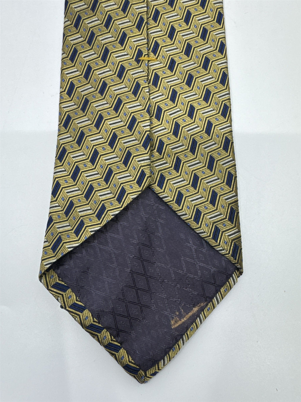 Gold And Blue Studio Fumagalli's Men's Neck Tie 100 Percent Silk