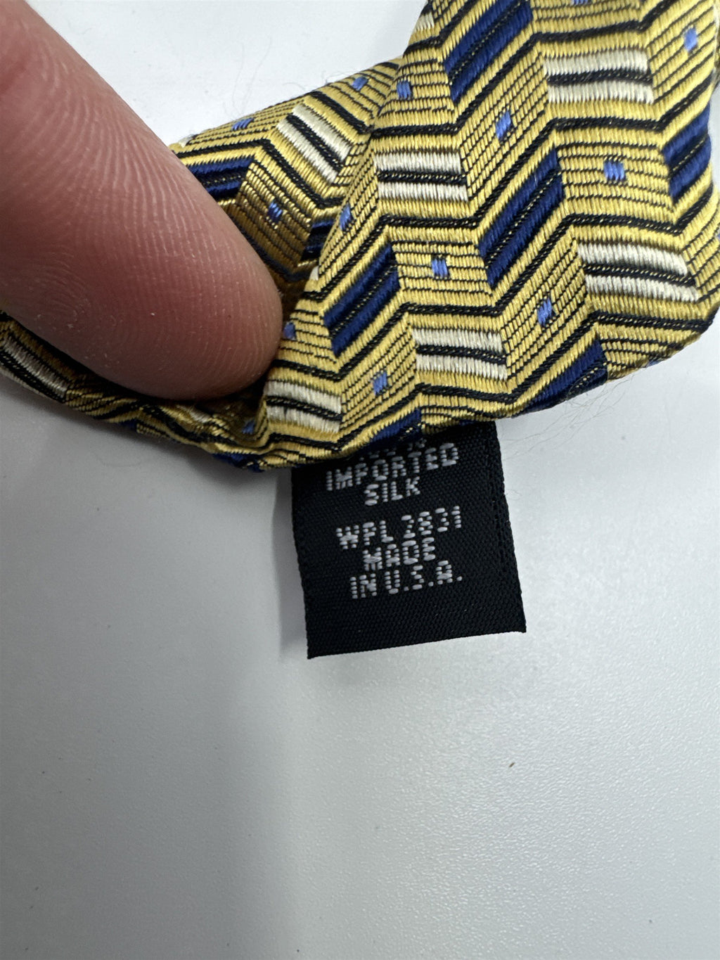 Gold And Blue Studio Fumagalli's Men's Neck Tie 100 Percent Silk