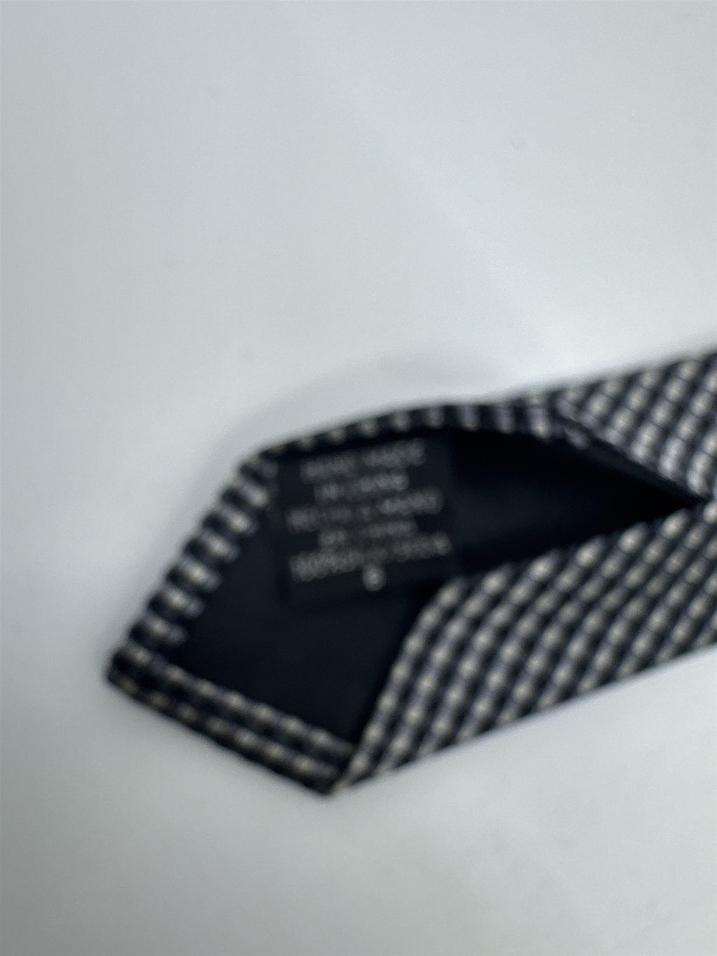 Black And White Checkered Pattern Geoffrey Beene Silk Men's Neck Tie