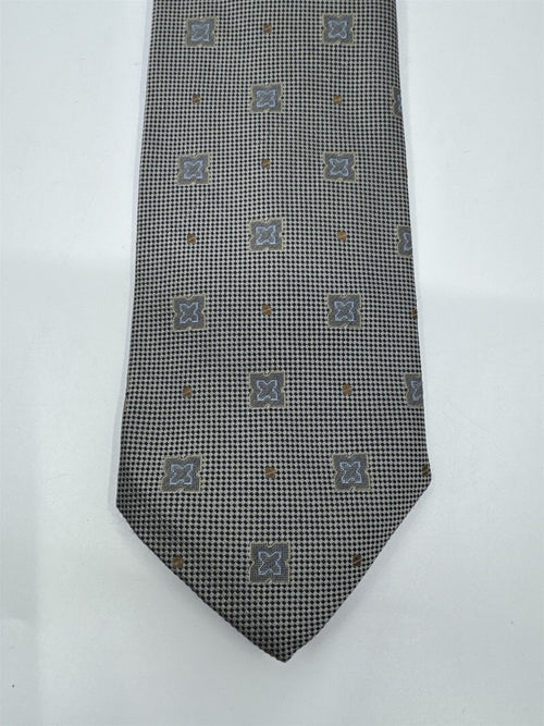 Gray/Beige Joseph Abboud 100 Percent Silk Men's Neck Tie Made In Italy