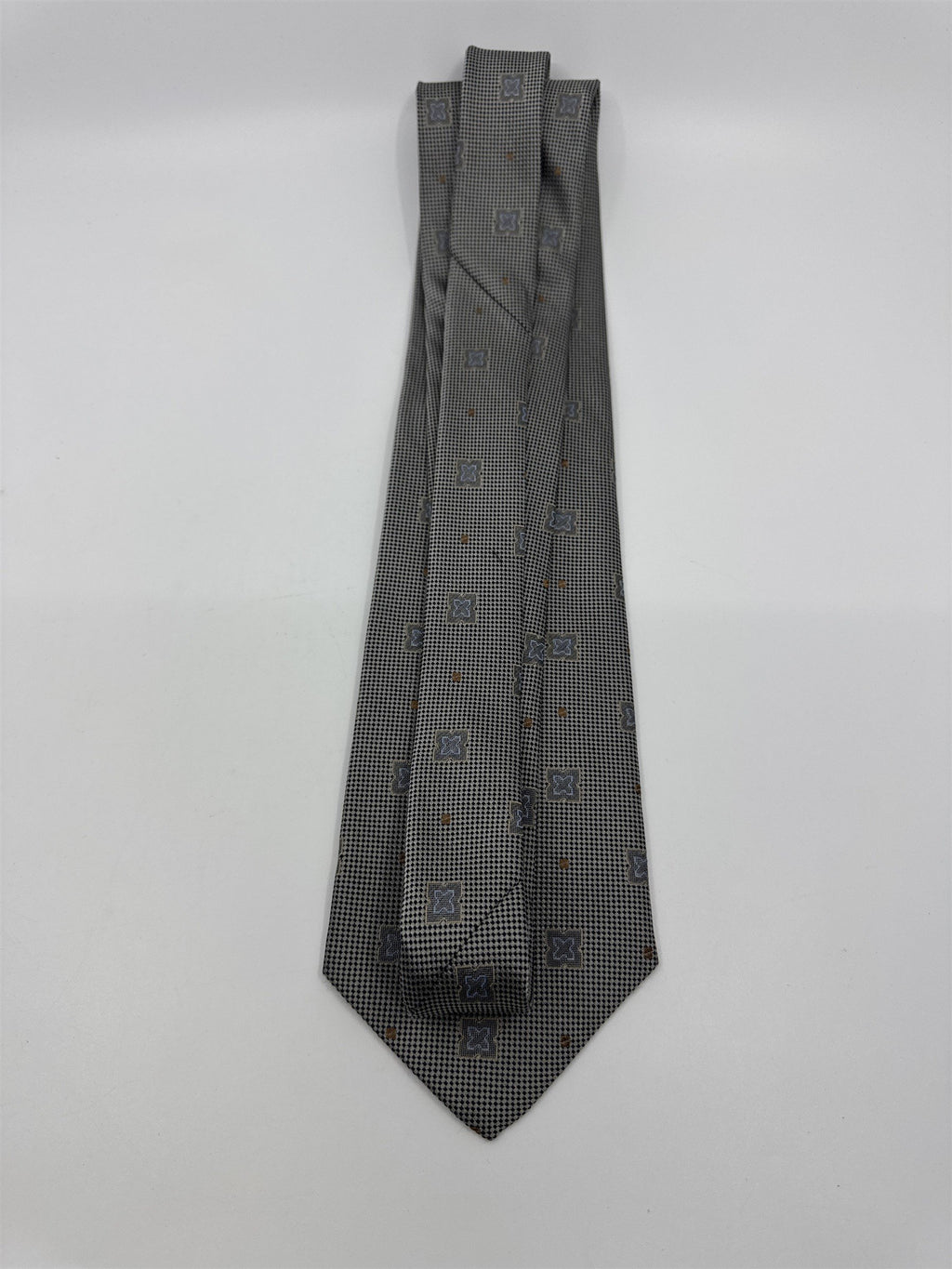 Gray/Beige Joseph Abboud 100 Percent Silk Men's Neck Tie Made In Italy
