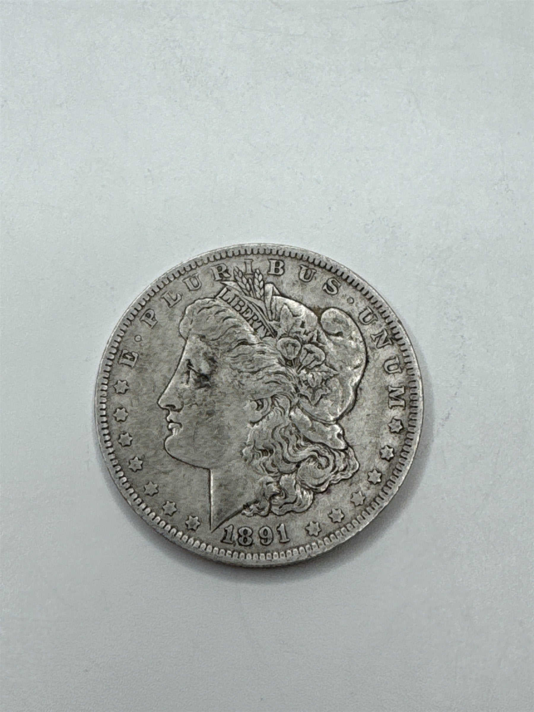 1891 Morgan Silver Dollar $1 US Coin 90% BETTER DATE Vintage Antique