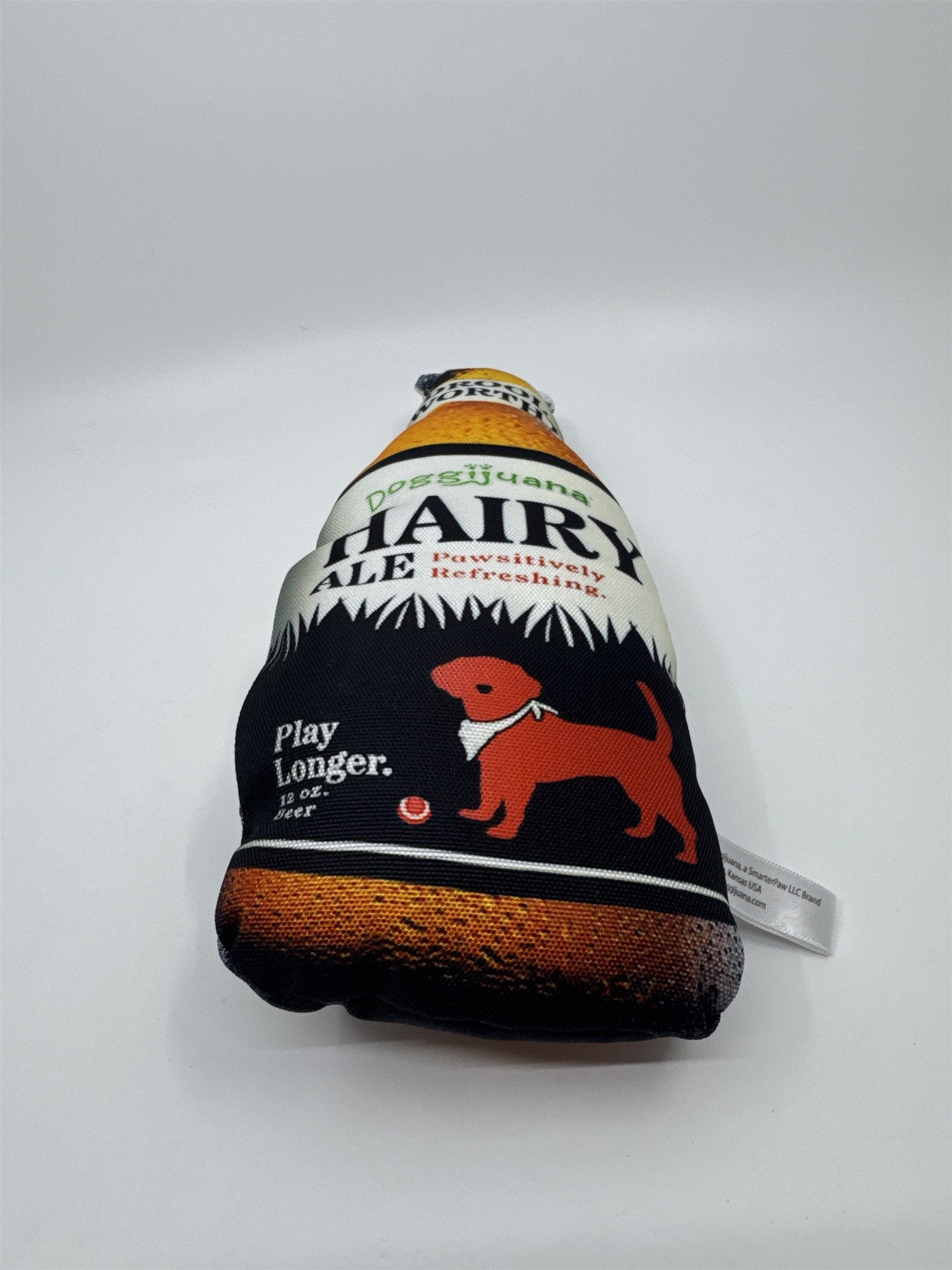 Doggijuana Hairy Ale Pawsitivey Refreshing Squeaker Beer Dog Toy
