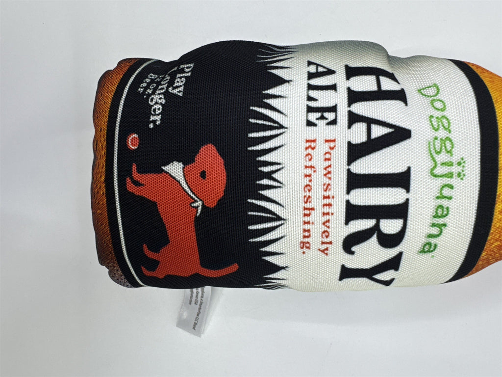 Doggijuana Hairy Ale Pawsitivey Refreshing Squeaker Beer Dog Toy