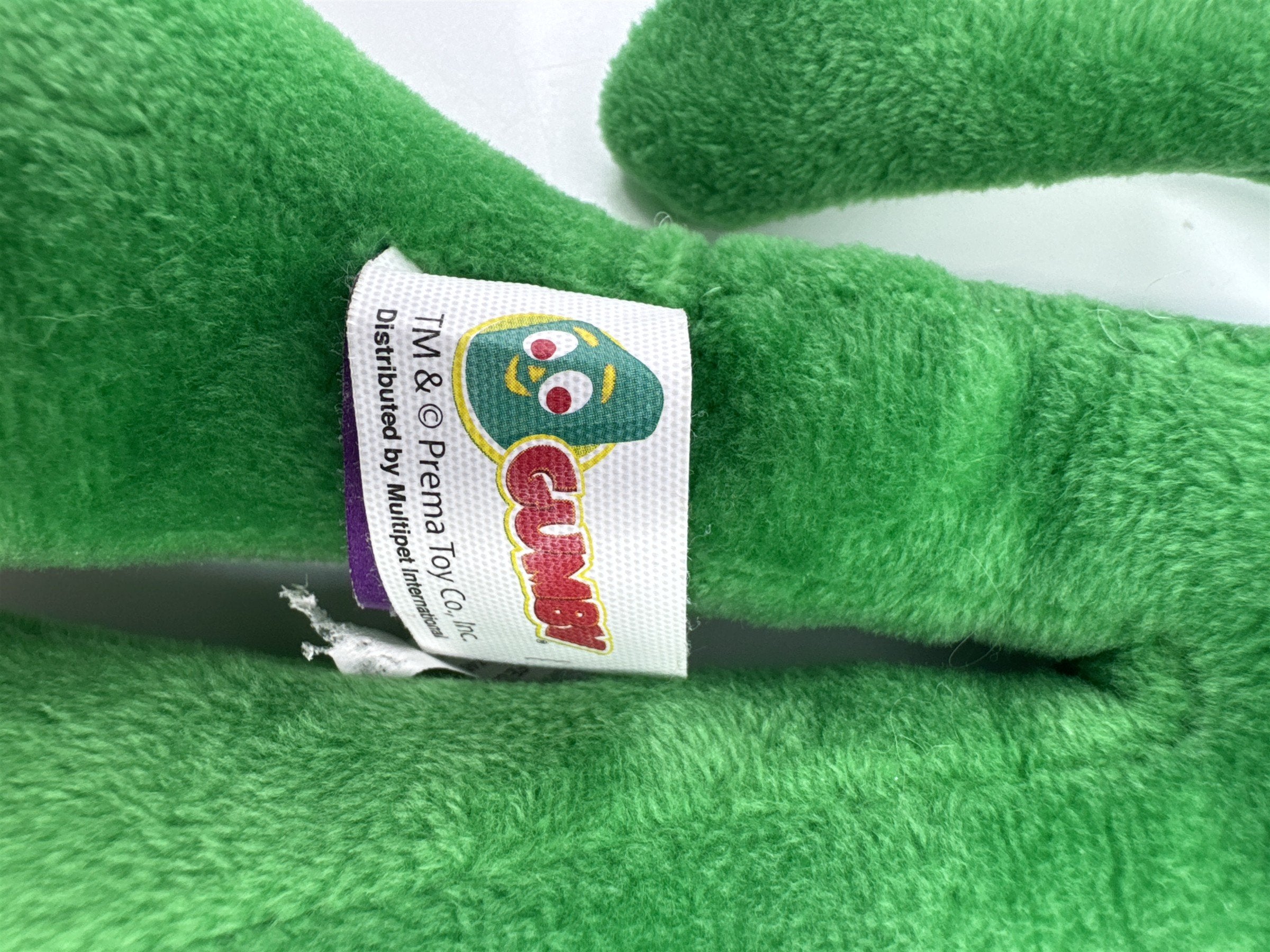 Gumby Squeaker Dog Toy By Prema Toy Co. Green Cartoon Dog toy