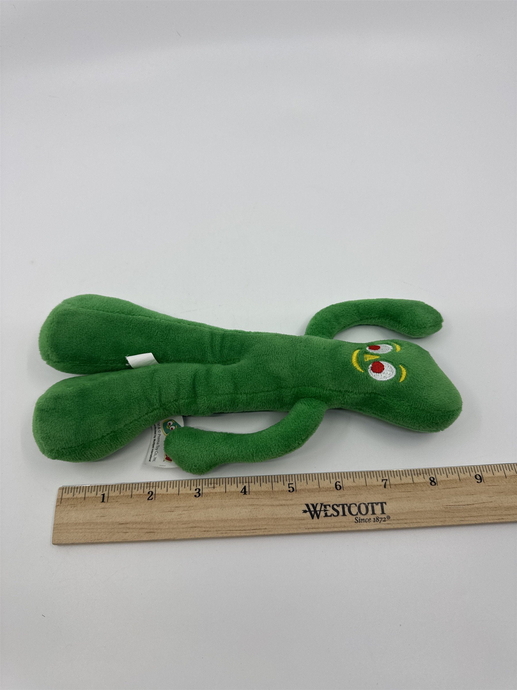 Gumby Squeaker Dog Toy By Prema Toy Co. Green Cartoon Dog toy