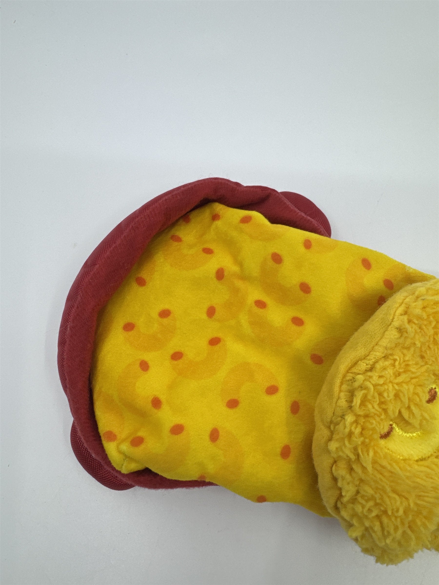 Macaroni And Cheese Bark Squeaker Dog Toy