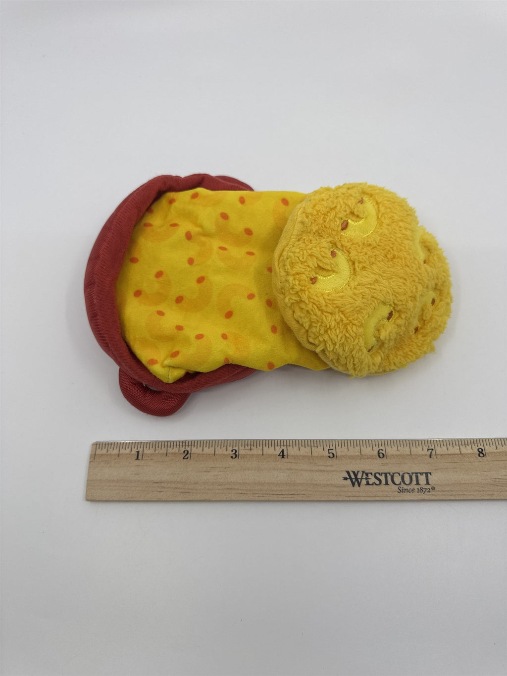 Macaroni And Cheese Bark Squeaker Dog Toy