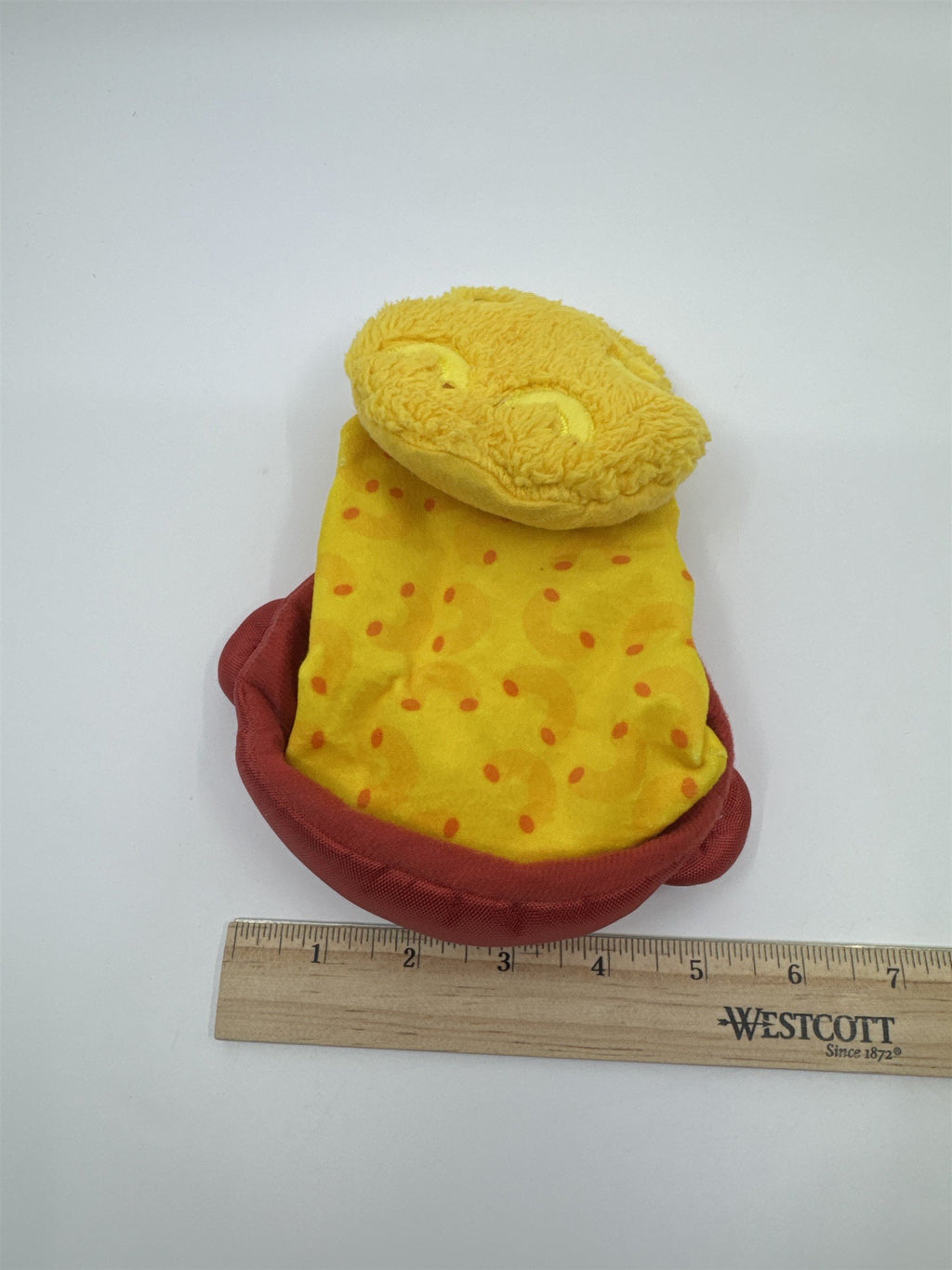 Macaroni And Cheese Bark Squeaker Dog Toy