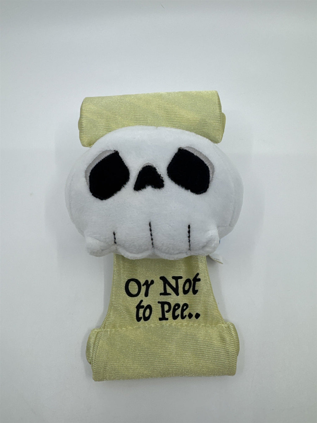 To Pee Or Not To Pee Skull and Scroll Bark Dog Toy