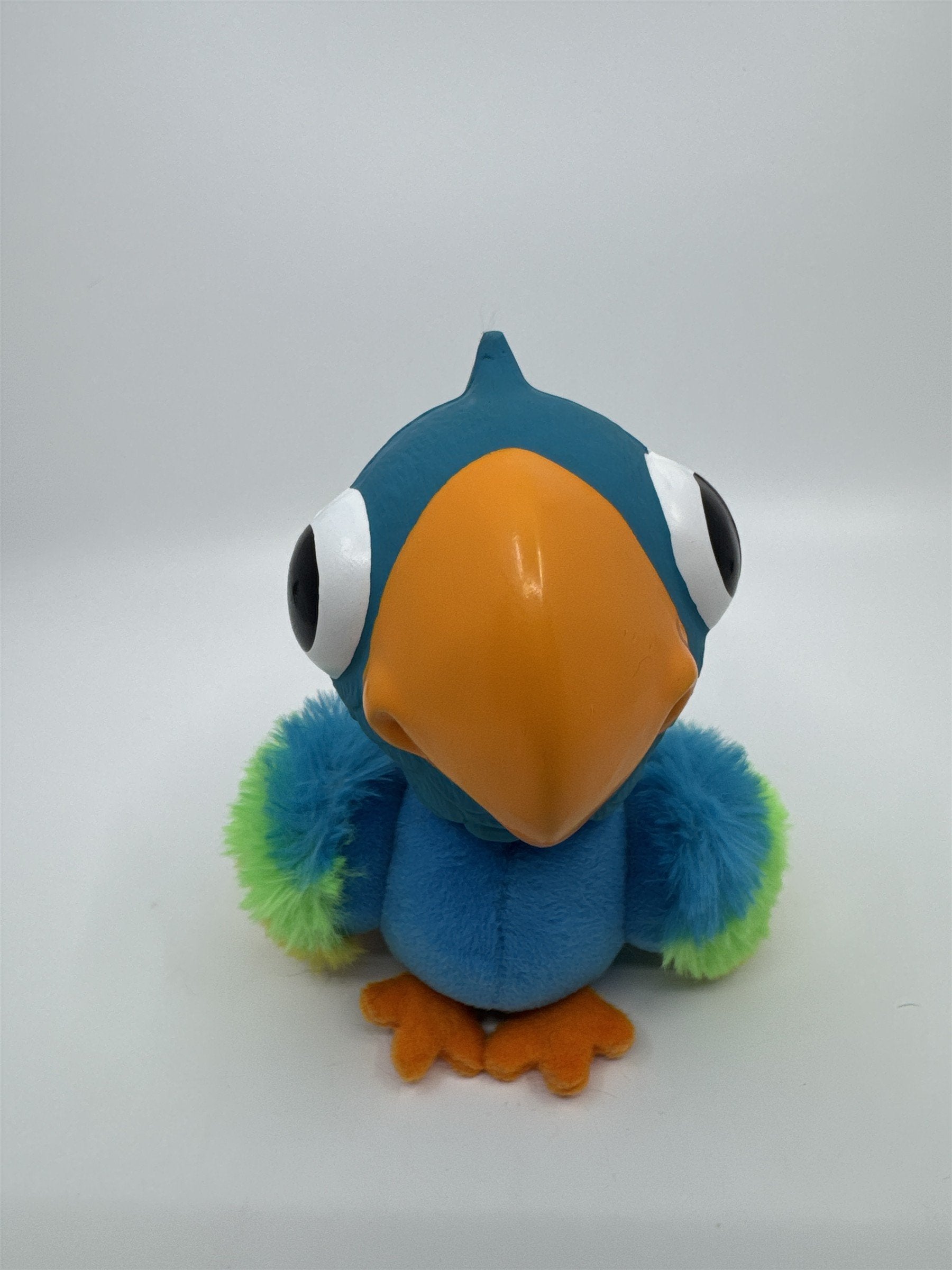 Blue, Green And Yellow Bird/Parrot Squeaker Dog Toy By MultiPet