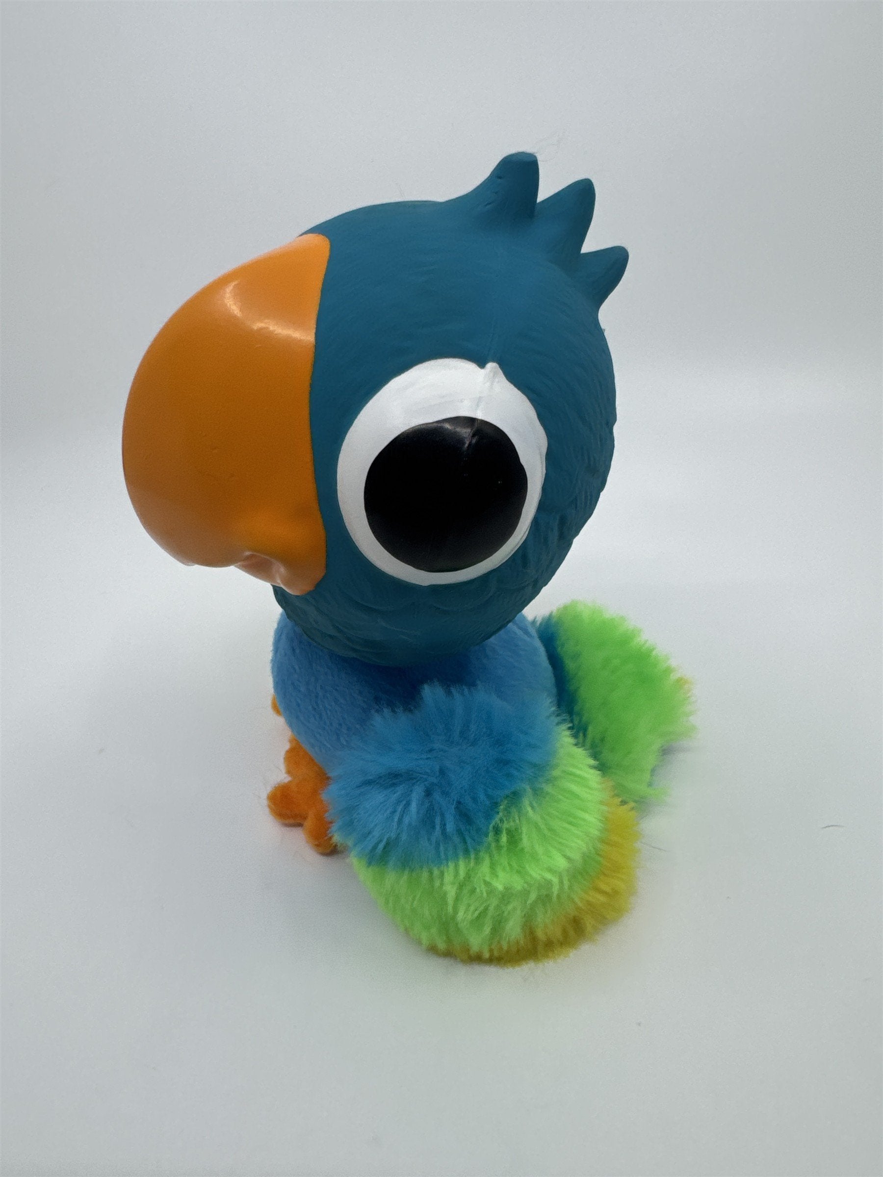 Blue, Green And Yellow Bird/Parrot Squeaker Dog Toy By MultiPet