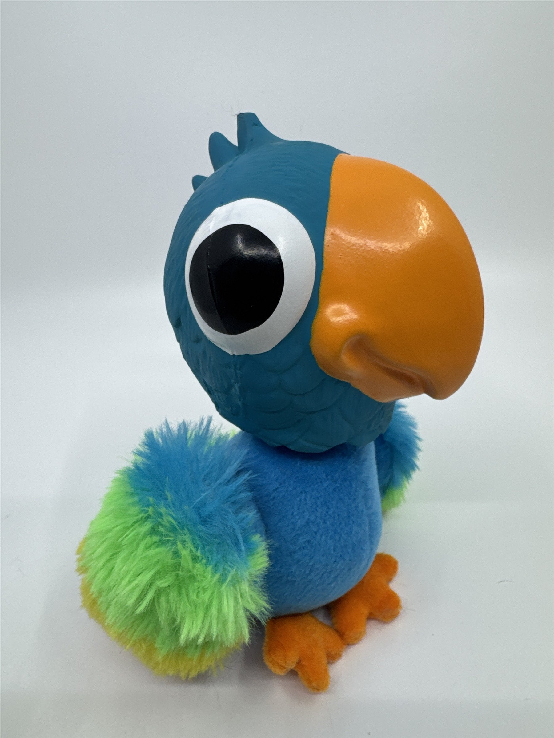 Blue, Green And Yellow Bird/Parrot Squeaker Dog Toy By MultiPet
