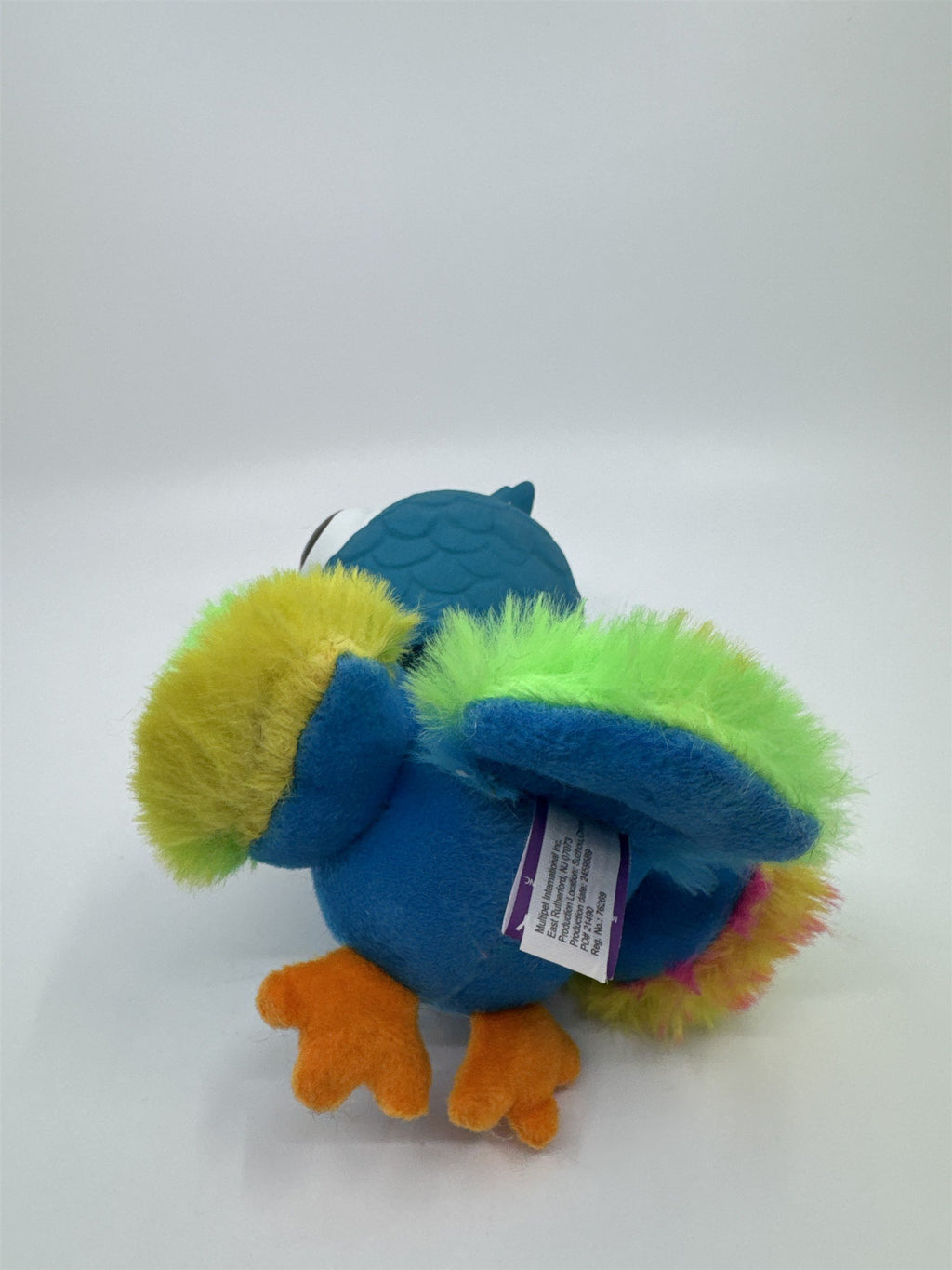 Blue, Green And Yellow Bird/Parrot Squeaker Dog Toy By MultiPet