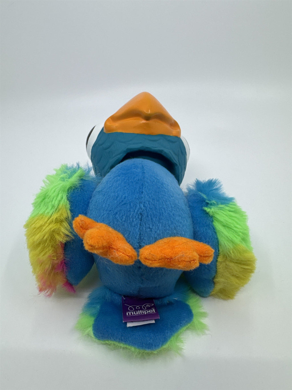 Blue, Green And Yellow Bird/Parrot Squeaker Dog Toy By MultiPet