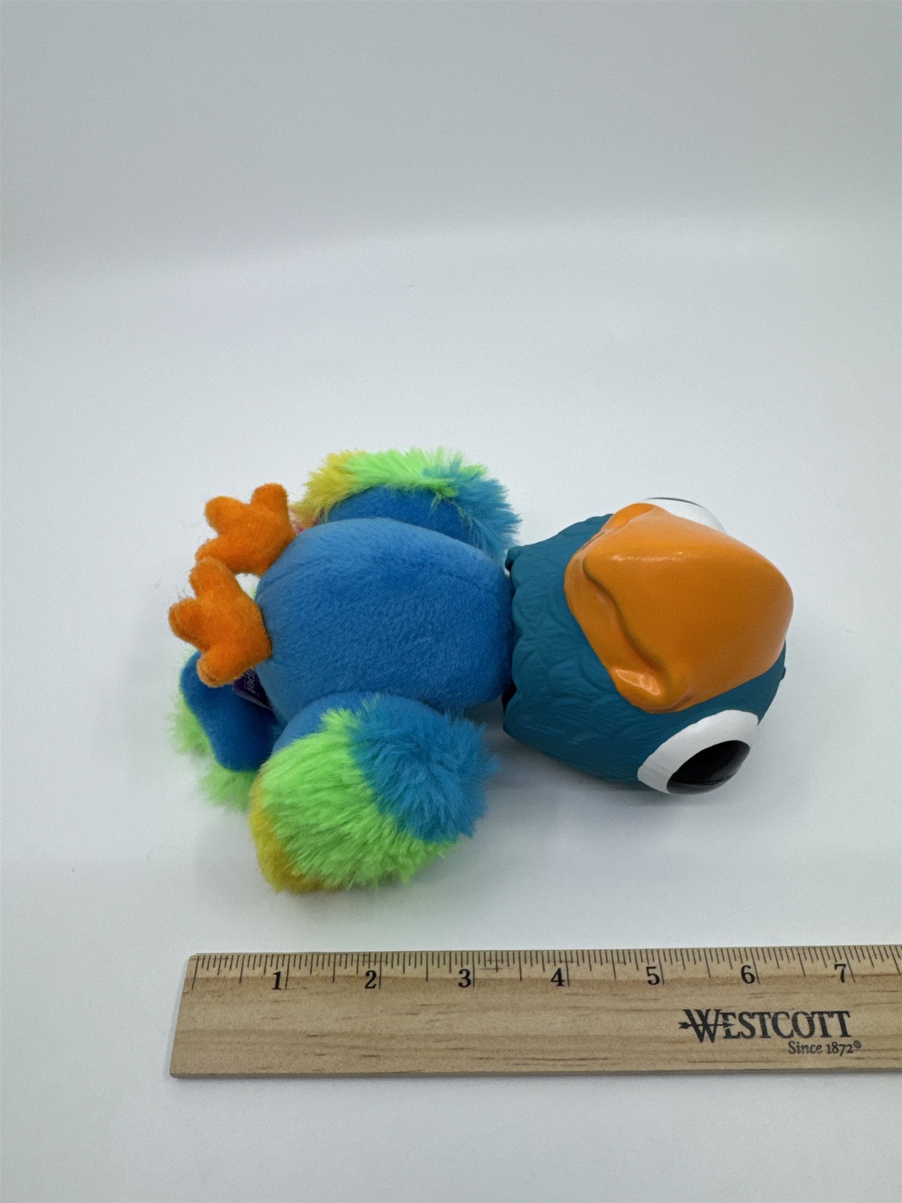 Blue, Green And Yellow Bird/Parrot Squeaker Dog Toy By MultiPet