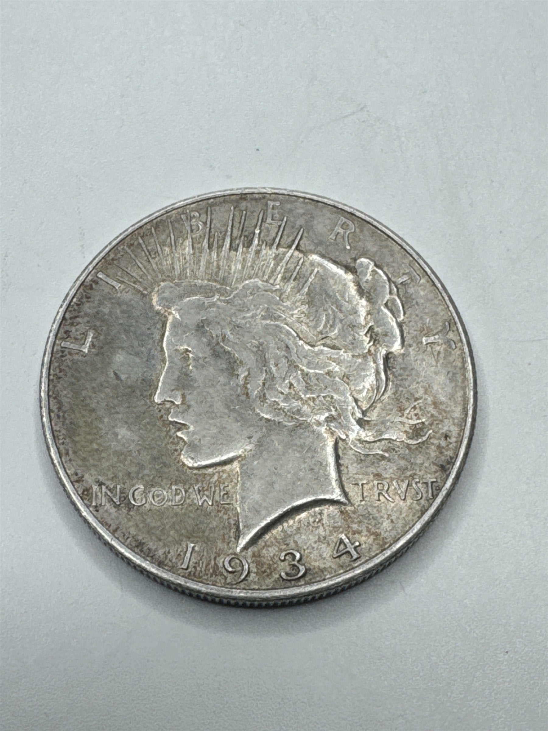 1934 Peace Silver Dollar $1 US Coin LOW MINTAGE 90% P Mint Better Date