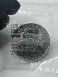 1888 Morgan Dollar UNC-60 US 90% Silver Coin Littleton Coin Co