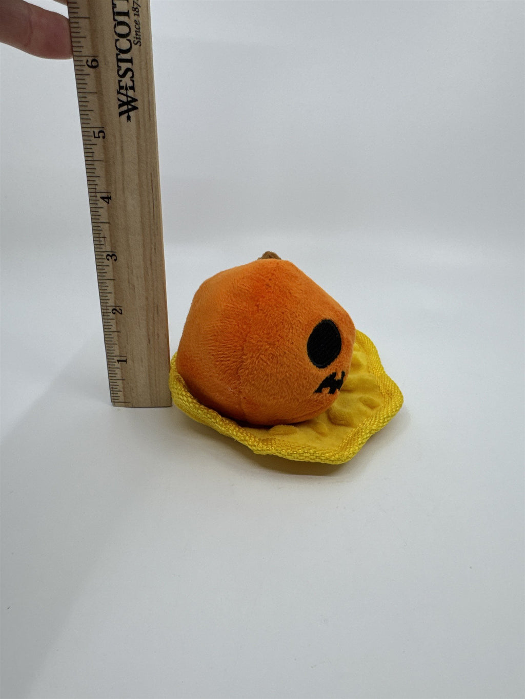 Smashed Pumpkin Halloween Bark Squeaker Dog Toy