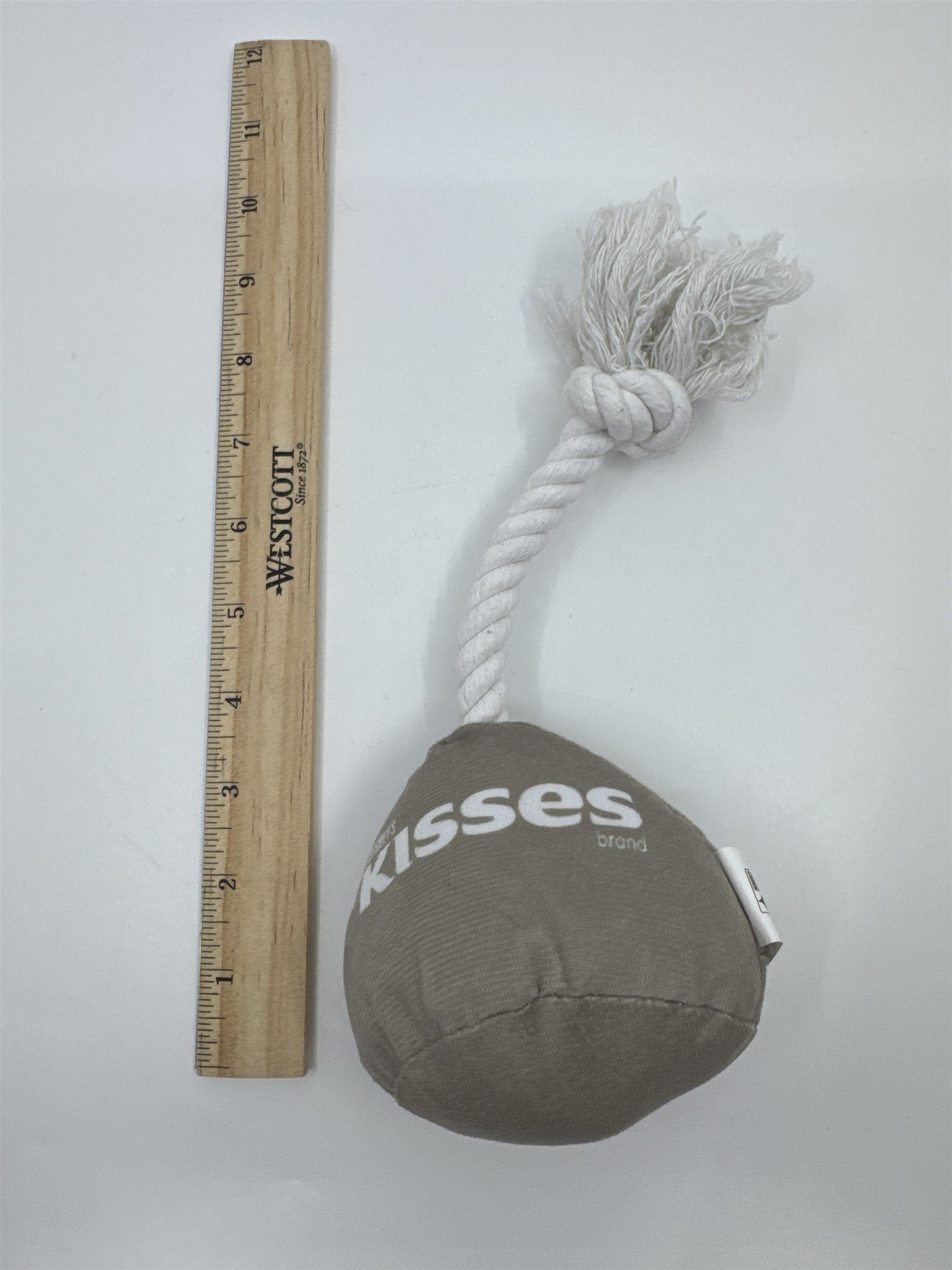 Hershey's Chocolate Grey Rope Hershey's Kiss Dog Toy